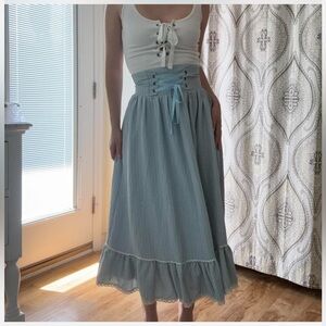 Prairie Lace Up Skirt